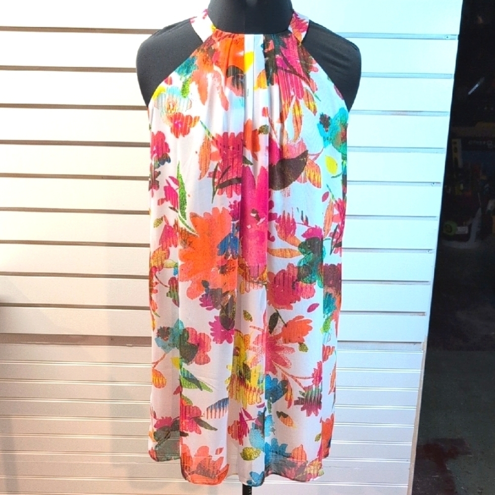 Boston Proper High Neck Trapeze Style dress Size 2 EUC